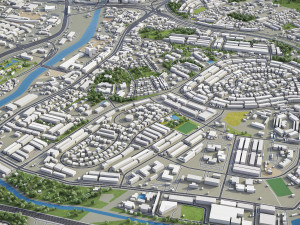 Kuala Lumpur - 3D City Model Modello 3D