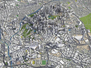 Kuala Lumpur - 3D City Model 3D Model