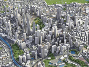 Kuala Lumpur - 3D City Model 3D Model
