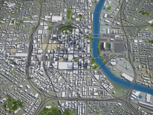 Nashville - 3D City Model 3D Model