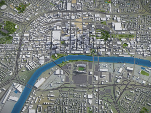 Nashville - 3D City Model 3D-Modell
