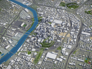 Nashville - 3D City Model 3D-Modell