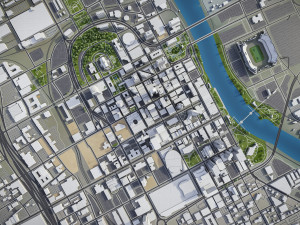 Nashville - 3D City Model 3D-Modell