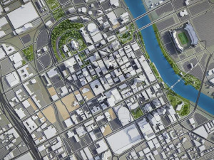 Nashville - 3D City Model 3D Model