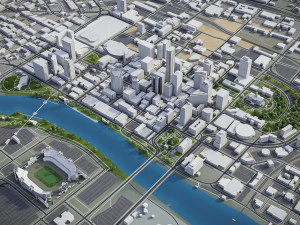 Nashville - 3D City Model 3D Model