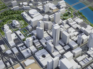 Nashville - 3D City Model 3D Model