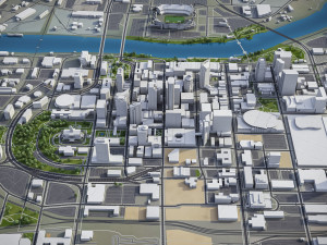Nashville - 3D City Model 3D-Modell