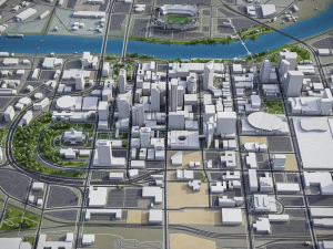 Nashville - 3D City Model 3D Model