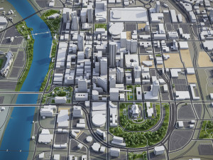 Nashville - 3D City Model 3D-Modell