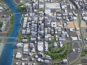 Nashville - 3D City Model 3D Model
