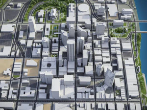 Nashville - 3D City Model 3D Model
