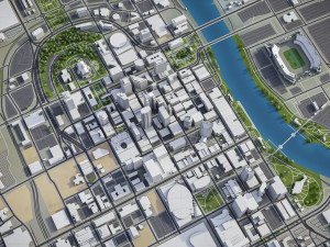 Nashville - 3D City Model 3D-Modell
