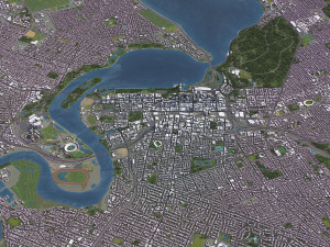 Perth - 3D City Model 3D Model