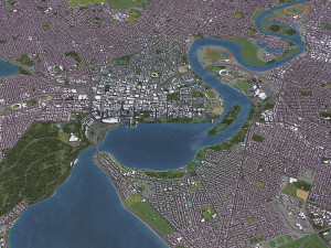 Perth - 3D City Model 3D Model