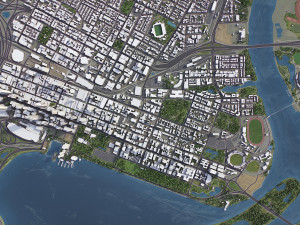Perth - 3D City Model 3D Model