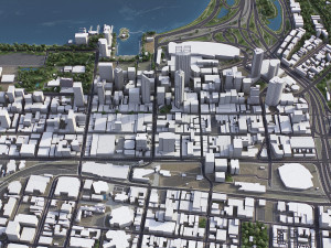 Perth - 3D City Model 3D Model