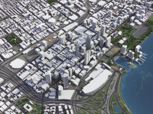 Perth - 3D City Model 3D Model