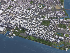 Perth - 3D City Model 3D Model