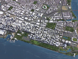 Perth - 3D City Model 3D Model