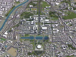 Rome - 3D City Model Model 3D
