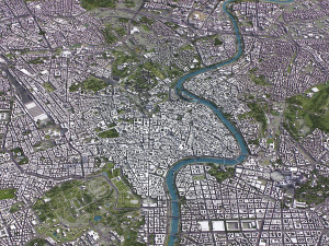 Rome - 3D City Model Model 3D