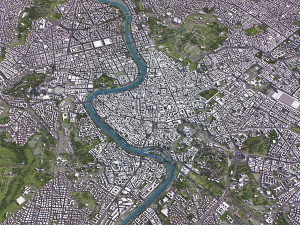 Rome - 3D City Model Model 3D