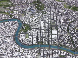 Rome - 3D City Model Model 3D