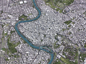 Rome - 3D City Model Model 3D