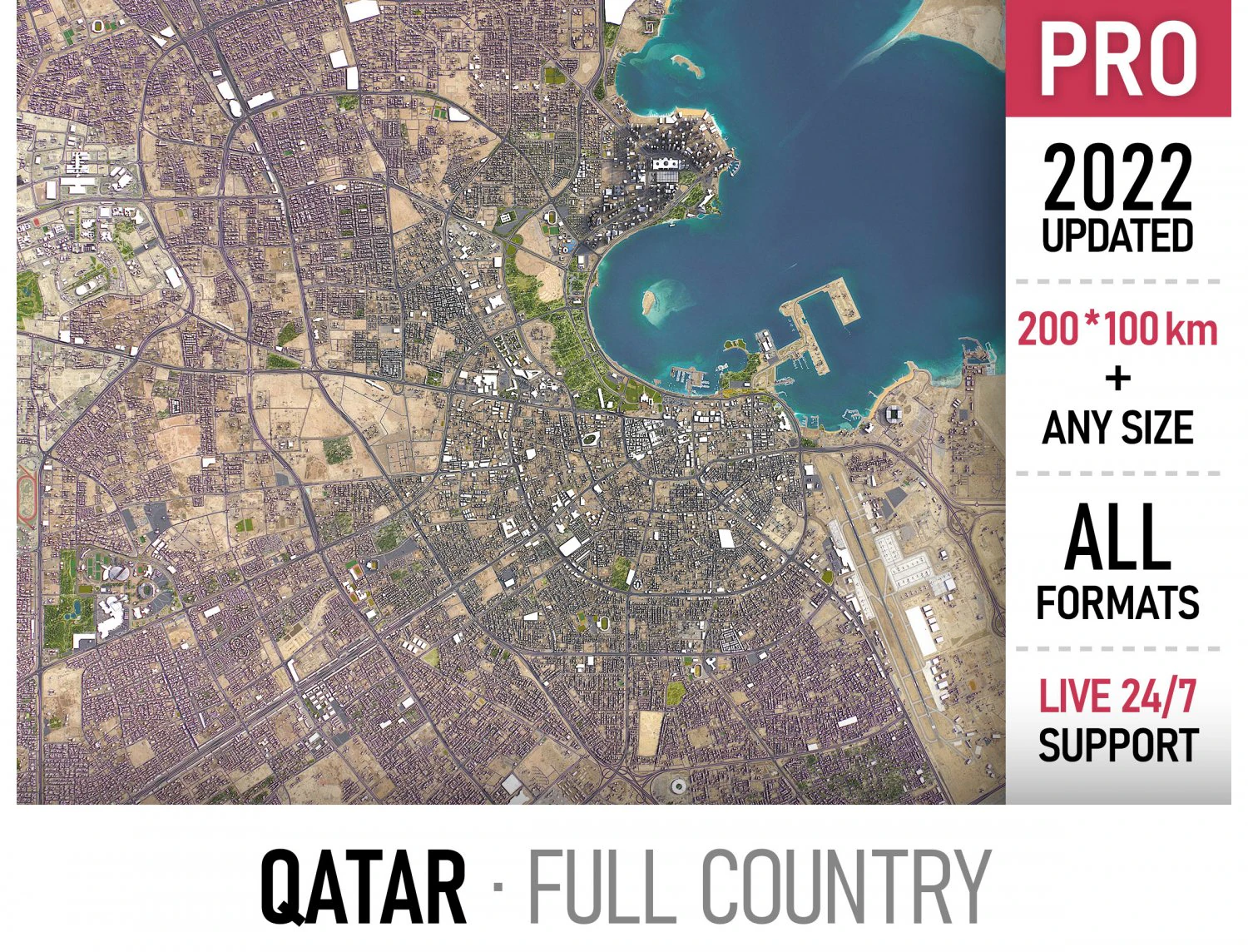 Qatar - 3D City Model 3D Model .c4d .max .obj .3ds .fbx .stl .blend