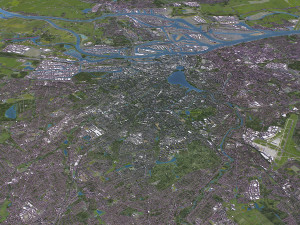 Hamburg - 3D City Model Modello 3D