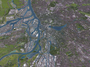 Hamburg - 3D City Model Modello 3D
