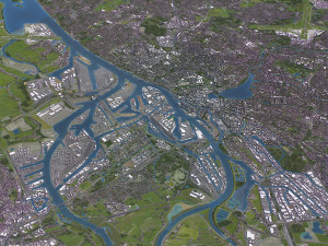 Hamburg - 3D City Model Modello 3D