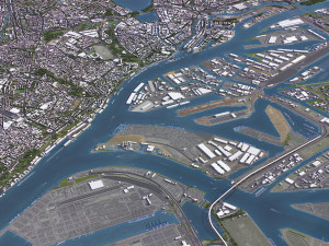 Hamburg - 3D City Model Modello 3D