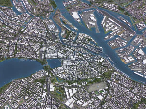 Hamburg - 3D City Model 3D Model