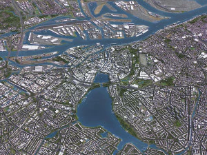 Hamburg - 3D City Model 3D Model
