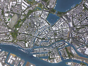 Hamburg - 3D City Model 3D Model