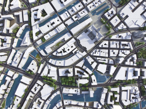 Hamburg - 3D City Model Modello 3D