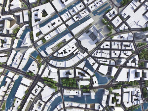 Hamburg - 3D City Model 3D Model