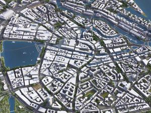 Hamburg - 3D City Model 3D Model