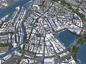 Hamburg - 3D City Model 3D Model