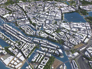Hamburg - 3D City Model 3D Model