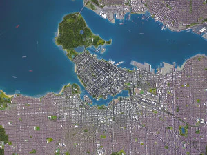 Vancouver - Modello 3D della città Modello 3D