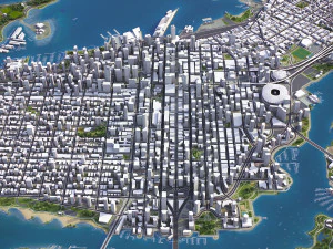 Vancouver - 3D City Model 3D Model