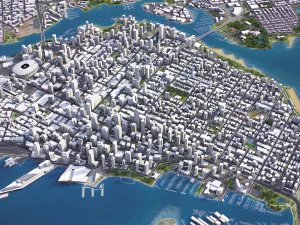 Vancouver - 3D City Model 3D Model