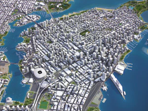 Vancouver - 3D City Model 3D Model