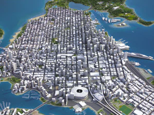 Vancouver - 3D City Model 3D Model