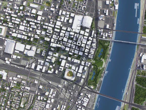 St Louis - 3D City Model 3D Model