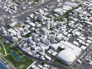 St Louis - 3D City Model 3D Model
