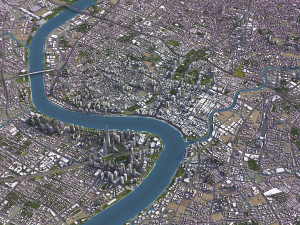 Shanghai - 3D City Model Modello 3D