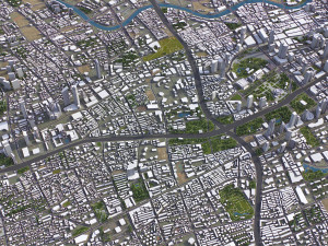 Shanghai - 3D City Model Modello 3D